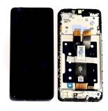 TOUCHSCREEN + DISPLAY LCD DISPLAY COMPLETO + FRAME PER SAMSUNG GALAXY A07 5G A076B NERO ORIGINALE (SERVICE PACK)