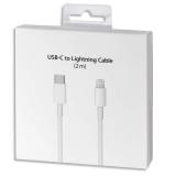 CAVO DI DATI USB-C A LIGHTNING CON CONFEZIONE 2M PER APPLE IPHONE 8G XR XS MAX IPAD 6 IPAD PRO (MATERIALE ORIGINALE) (NO LOGO)