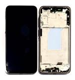 TOUCHSCREEN + DISPLAY AMOLED DISPLAY COMPLETO + FRAME PER SAMSUNG GALAXY A26 5G A266B NERO ORIGINALE (SERVICE PACK) (ASSEMBLATO)