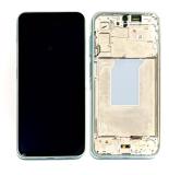 TOUCHSCREEN + DISPLAY AMOLED DISPLAY COMPLETO + FRAME PER SAMSUNG GALAXY A26 5G A266B MENTA VERDE ORIGINALE (SERVICE PACK) (ASSEMBLATO)