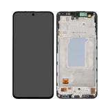 TOUCHSCREEN + DISPLAY AMOLED DISPLAY COMPLETO + FRAME PER SAMSUNG GALAXY A27 5G A276B NERO ORIGINALE (SERVICE PACK)