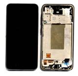 TOUCHSCREEN + DISPLAY AMOLED DISPLAY COMPLETO + FRAME PER SAMSUNG GALAXY A36 5G A366B NERO ORIGINALE (SERVICE PACK) (ASSEMBLATO)