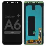 DISPLAY LCD + TOUCHSCREEN DISPLAY COMPLETO SENZA FRAME PER SAMSUNG GALAXY A6 PLUS A6+ (2018) A605F NERO (SERVICE PACK)