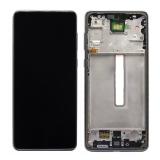 TOUCHSCREEN + DISPLAY AMOLED RICONDIZIONATO + FRAME PER SAMSUNG GALAXY A73 5G A736B NERO (DISPLAY RINNOVATA FRAME NON ORIGINALE)