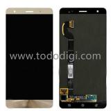 TOUCHSCREEN + DISPLAY LCD DISPLAY COMPLETO SENZA FRAME PER ASUS ZENFONE 3 DELUXE ZS570KL Z016D Z016S 5.7 ORO