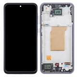 TOUCHSCREEN + DISPLAY AMOLED DISPLAY COMPLETO + FRAME PER SAMSUNG GALAXY A35 5G A356B LILLA / VIOLA ORIGINALE (SERVICE PACK) (ASSEMBLATO)