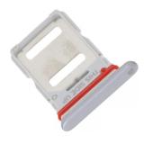 DUAL SIM TRAY PER MOTOROLA EDGE 30 (XT2203) ARGENTO