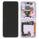 TOUCHSCREEN + DISPLAY AMOLED RICONDIZIONATO + FRAME PER SAMSUNG GALAXY Z FLIP 3 5G F711B LAVANDA (DISPLAY RINNOVATA FRAME NON ORIGINALE)