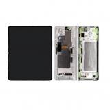 DISPLAY OLED + TOUCHSCREEN DISPLAY COMPLETO + FRAME PER SAMSUNG GALAXY Z FOLD3 5G F926B FANTASMA ARGENTO ORIGINALE (SERVICE PACK)