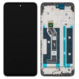 DISPLAY LCD + TOUCHSCREEN DISPLAY COMPLETO + FRAME PER MOTOROLA MOTO G17 (XT2623-2) / MOTO G17 POWER NERO ORIGINALE
