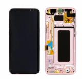 TOUCHSCREEN + DISPLAY LCD DISPLAY COMPLETO + FRAME PER SAMSUNG GALAXY S8 PLUS S8+ G955F ROSA ORIGINALE (SERVICEPACK)