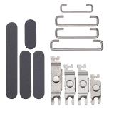SET 3 PEZZI TASTI VOLUME + TASTI POWER E TASTO VIBRAZIONE PER APPLE IPHONE 16 6.1 / IPHONE 16 PLUS 6.7 NERO