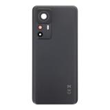 COVER POSTERIORE (200MP CAMERA) PER XIAOMI 12T PRO (22081212UG 22081212G) NERO ORIGINALE