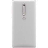 COVER POSTERIORE CON RICAMBI PER NOKIA 6.1 / NOKIA 6 (2018) TA-1043 TA-1045 TA-1050 TA-1054 BIANCO