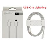 CAVO DATI USB-C DA 20W USB-C / TYPE-C A LIGHTNING RICARICA RAPIDA LUNGHEZZA 1M (BIANCO)