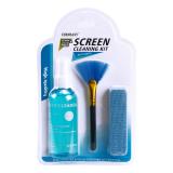 QH-010 SET 3 PEZZI KIT PER LA PULIZIA DELLO SCHERMO 100ML PRODOTTI ANTISTATICI FORTE DECONTAMINAZIONE PER CELLULARI / TV / TASTIERA / LAPTOP