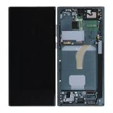 TOUCHSCREEN + DISPLAY AMOLED DISPLAY COMPLETO + FRAME PER SAMSUNG GALAXY S22 ULTRA 5G S908B VERDE (DISPLAY RINNOVATA FRAME NON ORIGINALE)