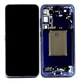 TOUCHSCREEN + DISPLAY AMOLED DISPLAY COMPLETO + FRAME PER SAMSUNG GALAXY S25 PLUS / S25+ 5G S936B BLU MARINO ORIGINALE (SERVICE PACK) (ASSEMBLATO)