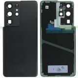 COVER POSTERIORE PER SAMSUNG GALAXY S21 ULTRA 5G G998B FANTASMA NERO