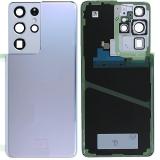 COVER POSTERIORE PER SAMSUNG GALAXY S21 ULTRA 5G G998B FANTASMA ARGENTO