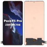 DISPLAY AMOLED + TOUCHSCREEN DISPLAY COMPLETO SENZA FRAME PER XIAOMI POCO F5 PRO (23013PC75G) NERO ORIGINALE