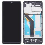 DISPLAY LCD + TOUCHSCREEN DISPLAY COMPLETO + FRAME PER TCL 405 (T506D T506A) / TCL 408 (T507D1 T507A T507U) / TCL 406S (T506G) NERO ORIGINALE