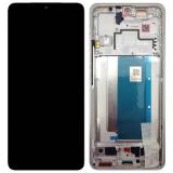 TOUCHSCREEN + DISPLAY AMOLED DISPLAY COMPLETO + FRAME PER XIAOMI POCO F6 PRO 5G (23113RKC6G) BIANCO ORIGINALE (SERVICE PACK 5600150N1100)