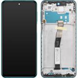 DISPLAY LCD + TOUCHSCREEN DISPLAY COMPLETO + FRAME PER XIAOMI REDMI NOTE 9 PRO (M2003J6A2G) VERDE ORIGINALE