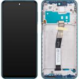 DISPLAY LCD + TOUCHSCREEN DISPLAY COMPLETO + FRAME PER XIAOMI REDMI NOTE 9S (M2003J6A1G) BLU ORIGINALE